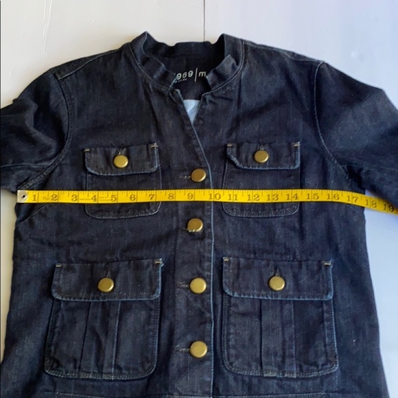 GAP Military Cadet Denim Jean Jacket - Picture 9 of 10